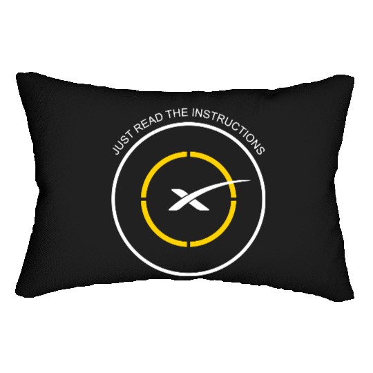 Read The Instructions SpaceX Droneship Elon Musk Lumbar Pillows