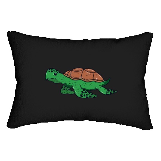 Animal turtle reptile wildlife funny vector image Lumbar Pillows