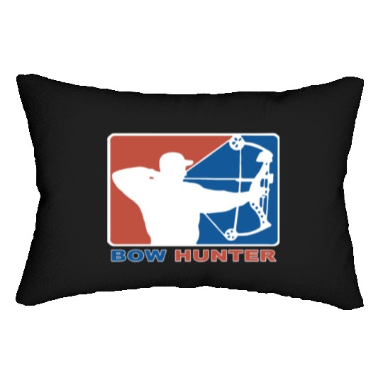 Bow Hunter Major League Bows and Arrow Hunting Lumbar Pillows