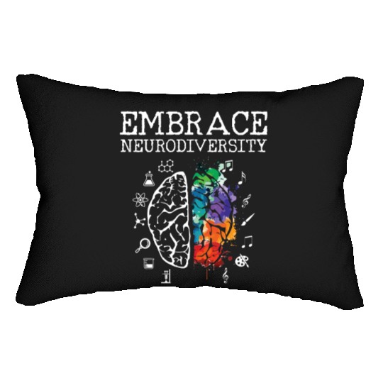 Embrace Neurodiversity - ASD ADHD Autism Awareness Lumbar Pillows