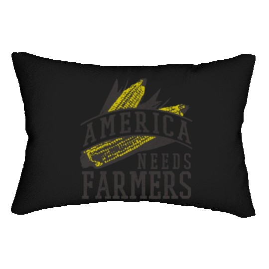 America Needs Farmers Lumbar Pillows