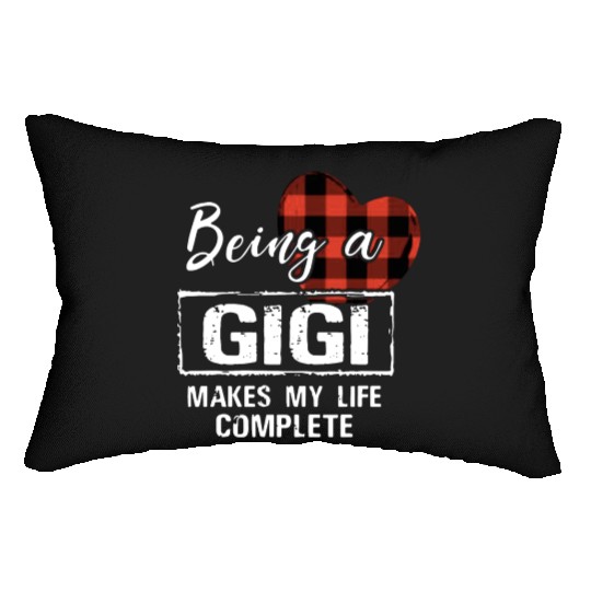 being a Gigi makes my life complete grandma Lumbar Pillows