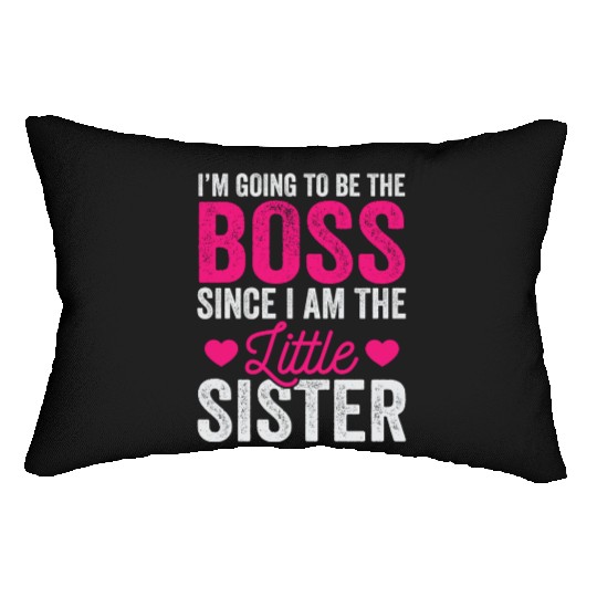 Little Sister Lumbar Pillows, Funny Little Sister Lumbar Pillows