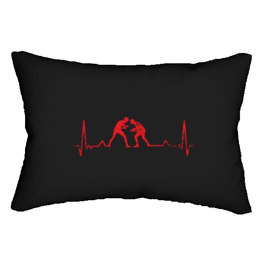 Wrestling Heartbeat Lumbar Pillows