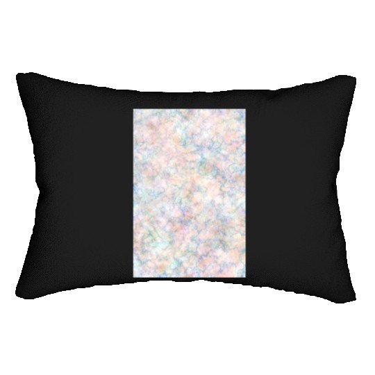Multicolor Pastel Rainbow Marble Pattern Lumbar Pillows