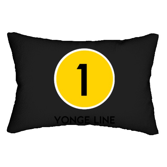 Yonge Street Subway Line Lumbar Pillows