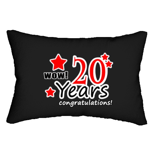 20 years anniversary Lumbar Pillows