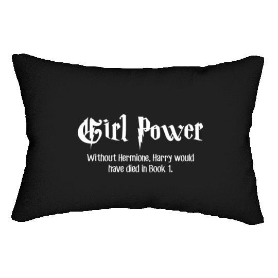 Wizard Girl Power Sorcerer Mythology Funny Gift Lumbar Pillows