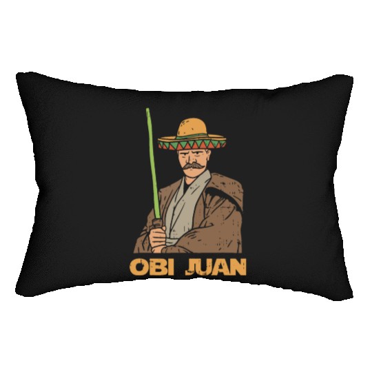 Obi juan funny cinco de mayo mexican movie nerd lo Lumbar Pillows