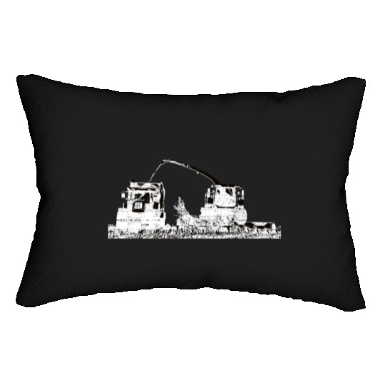 Corn chopper chopping corn maize farmer Lumbar Pillows