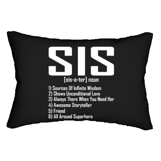 sister Noun Definition all around superhero Lumbar Pillows