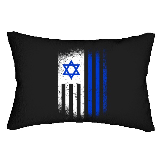 Israel Flags Design / Jerusalem Haifa Tel-Aviv Lumbar Pillows
