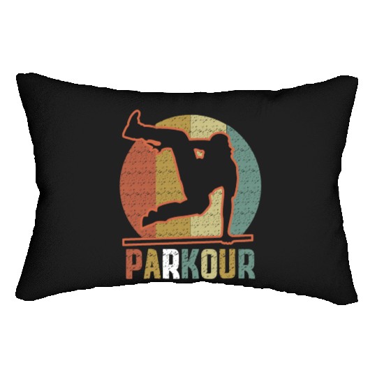 Youth Parkour design for Boys Lumbar Pillows