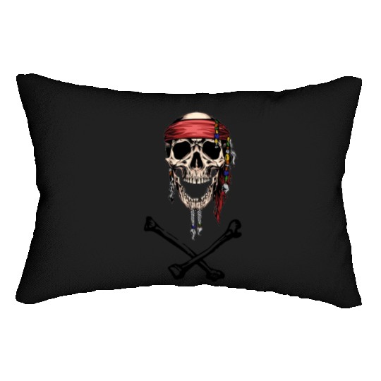 Pirate Skull and Crossbones Lumbar Pillows