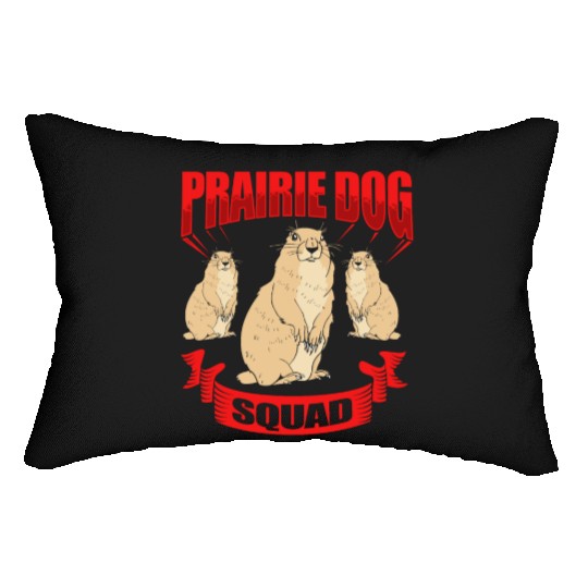 Prairie Dog Groundhog Squirrel Xerini Rodent Lumbar Pillows