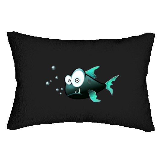 Cute Killer Fish Lumbar Pillows