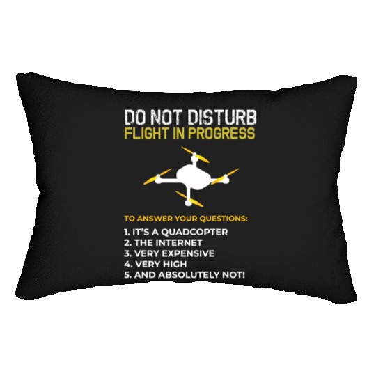 Do Not Disturb Flight In Progress Drone Hobby Rc Lumbar Pillows