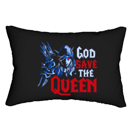World of Warcraft Sylvanas Windrunner God Save The Lumbar Pillows