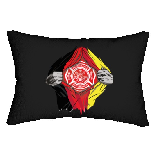 German Volunteer Fire Brigade Firefighter Lumbar Pillows