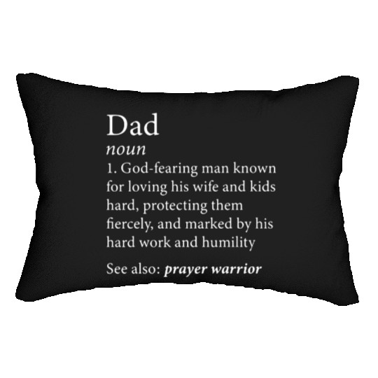 Mens Christian Dad Definition Father s Day Lumbar Pillows