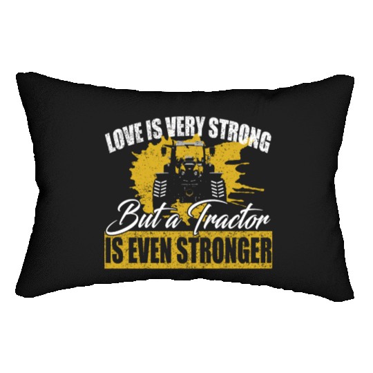 Funny Tractor Farmer Boy Farm Agriculture Gift Lumbar Pillows