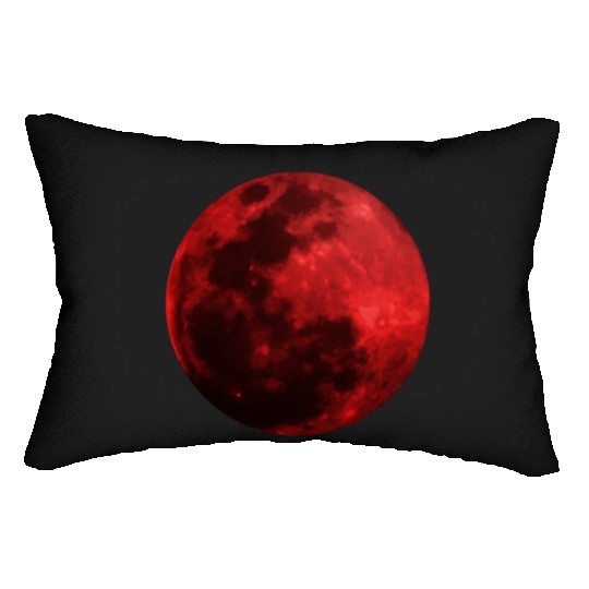 Blood Moon - Space - Graphic Realistic Lumbar Pillows