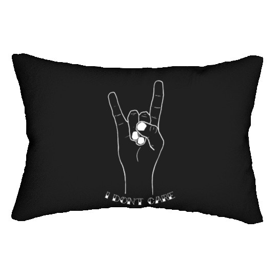 Rock Hands Devilhorns (white lines) Lumbar Pillows