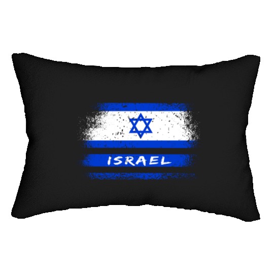 Israel Vintage Flag / Gift Jerusalem Lumbar Pillows
