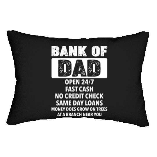 The Bank Of Dad Money Grows On Trees Father's Day Lumbar Pillows