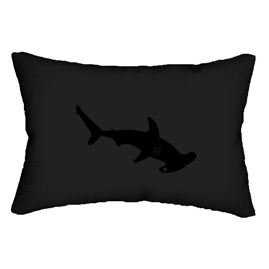 Silhouette design - Hammerhead Shark Lumbar Pillows