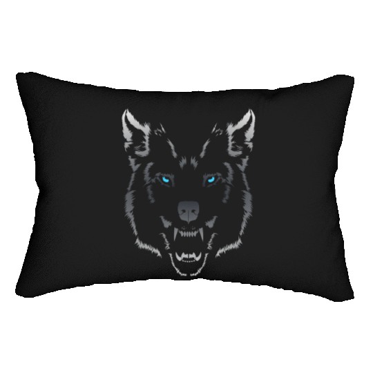 Wolf Wolf Head Fenrir fenris Lumbar Pillows