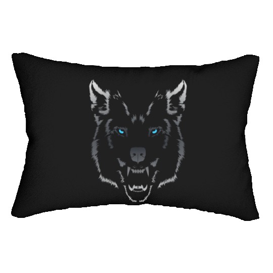 Wolf Wolf Head Fenrir fenris Lumbar Pillows
