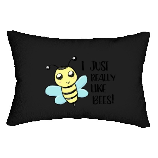 I just really like Bees Love Bee Beekeeper Lumbar Pillows