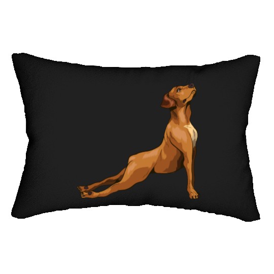 Portrait from a Lovely Rhodesian Ridgeback Lumbar Pillows