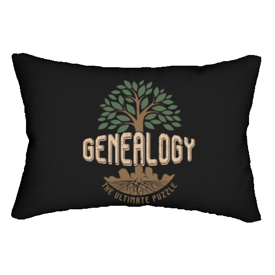 Genealogist Genealogy The Ultimate Puzzle Lumbar Pillows