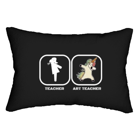 Teacher Art Teacher Unicorn Lumbar Pillows