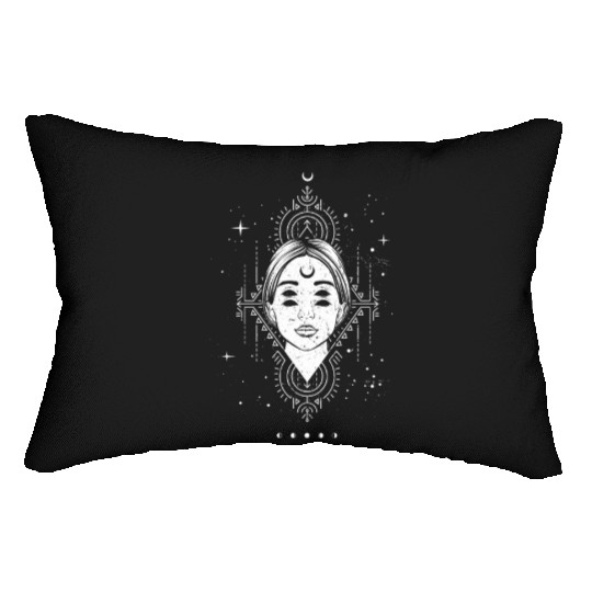 Occult Moon Baphomet Tarot Card Satanic Devil Lumbar Pillows