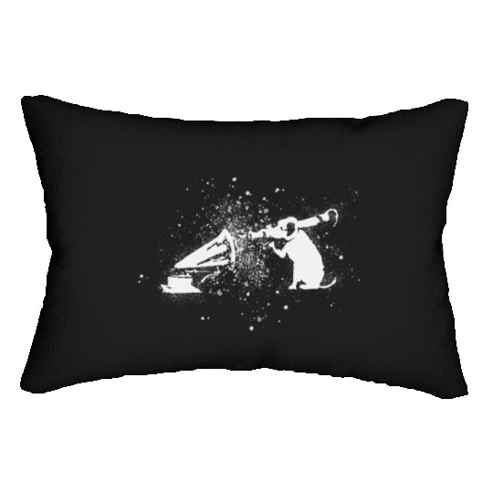 Banksy Rocket Dog HMV Splash Paint Artwork Lumbar Pillows