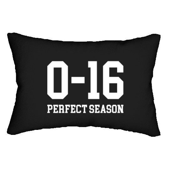 Detroit Lions 0 16 Perfect Season Lumbar Pillows