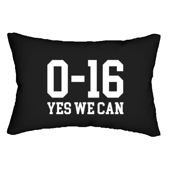 Detroit Lions 0 16 Yes We Can Lumbar Pillows