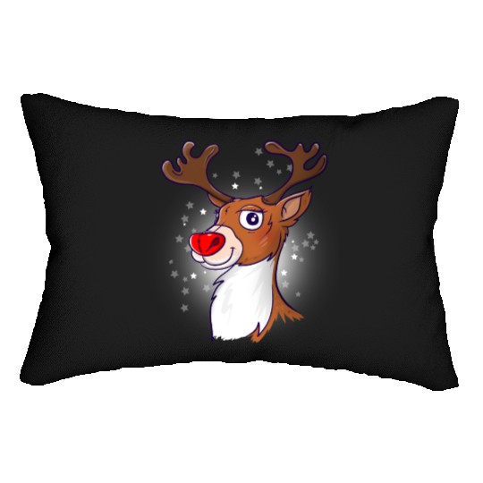 Rudolph The Red Nosed Reindeer Lumbar Pillows