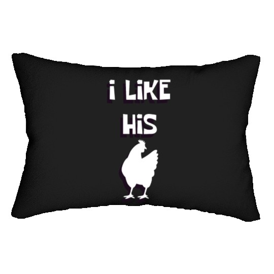 Paarshirt I like His cock Funny love gift Lumbar Pillows