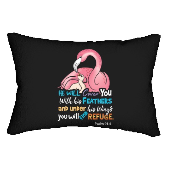 Bible Verse, Refuge Lumbar Pillows