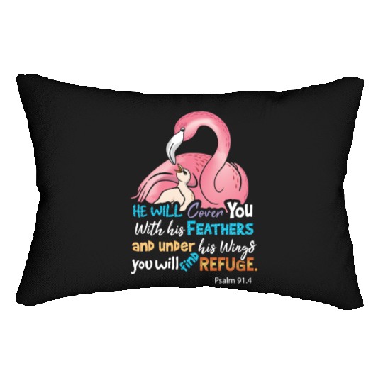 Bible Verse, Refuge Lumbar Pillows