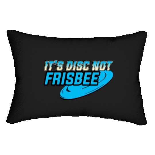 It's a Disc not Frisbee Disc Golf Ultimate Frisbee Lumbar Pillows