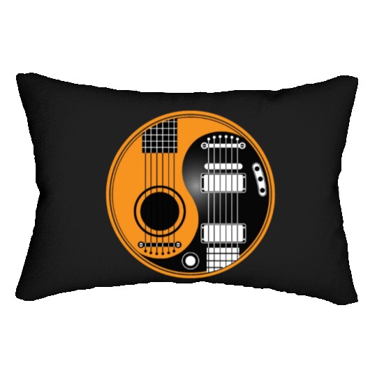 Guitar Ying Yang Lumbar Pillows