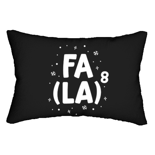 Fa La La Math Teacher Christmas Lumbar Pillows Gift Idea