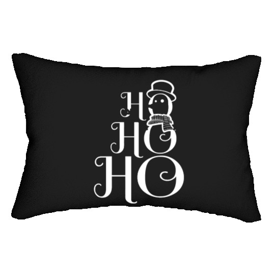 HO HO HO SNOWMAN Lumbar Pillows