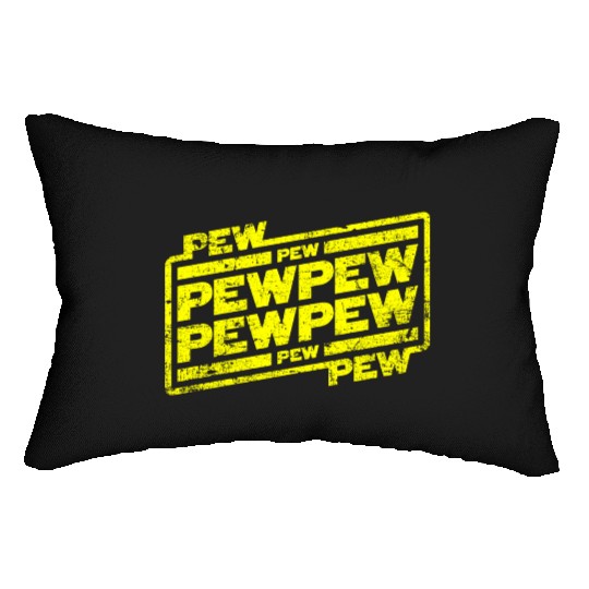 Pew Pew Pew Lumbar Pillows