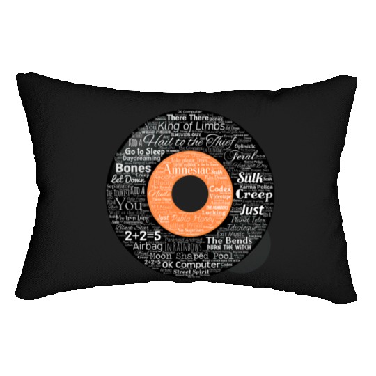 Radiohead Albums and Songs Lumbar Pillows